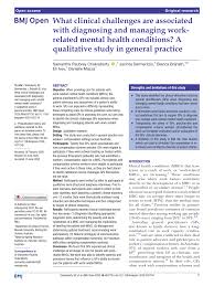 Pdf What Clinical Challenges Are Associated With Diagnosing And Managing Work Related Mental Health Conditions A Qualitative Study In General Practice The everlasting taste of love. researchgate
