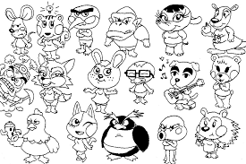 City folk (2008), animal crossing: Animal Crossing Colouring Pages Coloring And Drawing