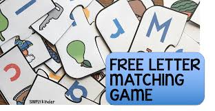The letters are color coded to help identify which cards go together. Free Printable Letter Matching Game Simply Kinder