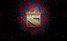 Maybe you would like to learn more about one of these? Download Wallpapers New York Rangers Glitter Logo Nhl Red Blue Checkered Background Usa American Hockey Team New York Rangers Logo Mosaic Art Hockey America Ny Rangers For Desktop Free Pictures For Desktop