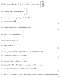 Exam Questions Vectors Examsolutions