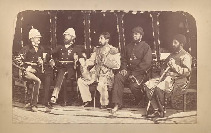 The Amir Yakub Khan, General Daod Shah, Habeebula Moustaf...