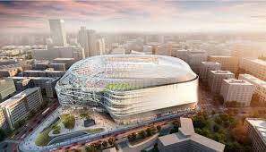 Real madrid are hoping to begin the renovation project to update the bernabeu before the end of the year. Video Real Madrid New Santiago Bernabeu Stadium Renovation Works Sports Venue Business Svb