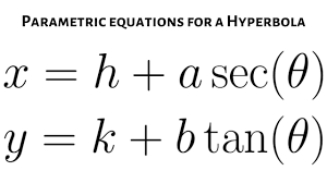 Parametric Equations For A Hyperbola X H Asec Theta And Y K Bta Parametric Equation Equations Parametric