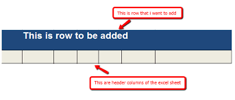 For example, to print the header row on each page, click the button and select the header row reference. Add Extra Header Row At Top Of Excel Sheet Epplus Stack Overflow