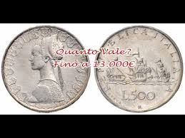 Le 500 lire argento presentava bandiere disposte nel senso classico e non di bolina. Alcune Delle Vecchie Monete In Lira Possono Valere Una Discreta Somma Di Denaro In Relazione Allo Stato Di Conservazione Alla Rari Monete Monet Vecchie Monete