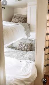 Bunk beds are another smart, practical and fun bedding option for your campervan. Pin By Jo Cote On Camper Camper Trailer Remodel Camper Bunk Beds Diy Camper Remodel
