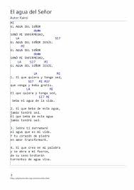 El Agua Del Senor Con Acordes Letras Y Acordes Letras De Canciones Cristianas Canciones Cristianas