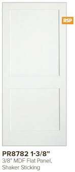 Reeb Interior Door Pr8782 2 Panel Shaker Sticking Doors Interior Paneling Doors