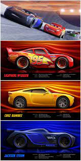 Meet The Characters In Disneys Cars 3 Cars 3 Characters Cruz Ramirez Lightning Mcqueen