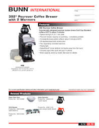 Looking for the best bunn coffee maker? Filter Coffee Bunn Coffee Brewer 392 Quality Espresso Pdf Catalogs Documentation Brochures