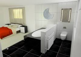Bedrooms with freestanding bathtubs or and contemporary glass showers are one of the most popular bathroom remodeling projects that create more spacious and bright. Large Open Plan Kitchen Along With Open Plan Bedroom En Suite And Dressing Area Contemporary Bedroom Other By Interior View Design Houzz