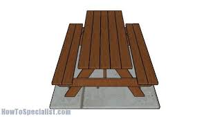 6 Picnic Table Plans Howtospecialist How To Build Step By Step Diy Plans In 2020 Picnic Table Plans Diy Picnic Table Outdoor Furniture Plans