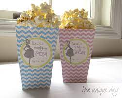 Ready To Pop Baby Shower Favors Pop Corn Boxes From Www Etsy Com Shop Theuniqueday About To Pop Baby Showers Best Baby Shower Favors Baby Shower Card Box Diy
