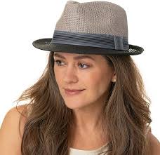 Panama Uomo Borsalino Cappello Tascabile In Paglia Crochet Donna/Uomo