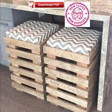 Bar Stool Plan Rustic Stool Plan Pdf Plan Kitchen Stool Plan Pallet Stool Plan Diy Plan Wood Pattern Diy Pallet Furniture Pallet Decor Pallet Furniture Outdoor