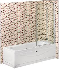 Small bathroom with a floor level drain gutter. Badewannen Duschkombination Zena Badshop Baushop Bauhaus Sanitar Fliesen Badshop Sportbedarf Kuchen