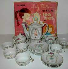 Vintage Lady Ballerina Musical Tea Set Almost Complete Original Box Japan Ebay Toy Tea Set Play Tea Set Kids Tea Set