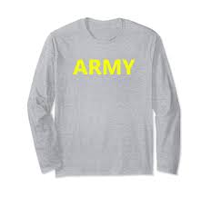 Army Apfu Long Sleeve Shirt Pt Apft Workout Physical Fitness Anz