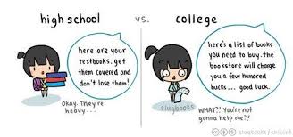 So True High School Vs College High School Vs College College Textbook College Essay