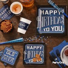 Dinner plates, luncheon napkins, cutlery and table covers are essential for entertaining! Milestone Birthday Supplies Birthday Dinner Party Milestone Birthday Party Birthday Party Invitations Diy