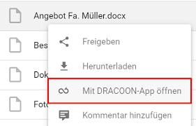 Verwenden sie es zum ziehen und ablegen von dateien. Mit Dateien Arbeiten Detailansicht Mit Vorschau Offnen Mit Dracoon App Download Dracoon