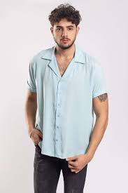 Kadin Ve Erkek Giyimde Guvendiginiz Marka Erkek Duz Viskon Kisa Kol Turkuaz Gomlek Bonjey Gomlek Turkuaz Erkek Gomlek
