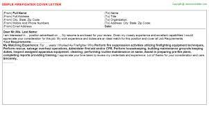 Regardless of what job you're applying to, the amount of experience you may have, or the education you might've received, having a clean and professional resume is one of the most important aspects of obtaining a career in almost any industry. Wildland Firefighter Cover Letters