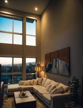 Layered warm lighting transforms the mood, AI generated