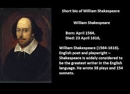 William shakespeare wrote 154 sonnets mostly in the 1590s. William Shakespeare Biography Essay Short Words Of Life