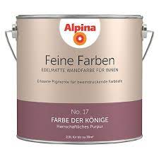 Alpina Wandfarbe Feine Farben 2 5 L Farbe Der Konige No 17 Herrschaftliches Purpur Matt Bauhaus