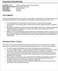 Looking for more job opportunities? Free 9 Communications Director Job Description Samples In Ms Word Pdf