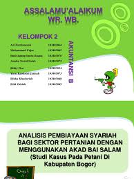 Pembiayaan Salam Dan Pertania
