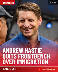 BREAKING 🚨 Andrew Hastie has quit the Shadow Cabinet, saying Sussan Ley  "has made it clear that the shadow home affairs minister won't lead the  Coalition's response to immigration matters or develop
