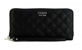 Gestepptes Portemonnaie Guess Miriam Ziparound Schwarz Bags More Geldborse Damen Geldtasche Steppen