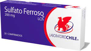 El hierro, también conocido como fierro, es un elemento químico esencial ubicado en la tabla periódica con el número. Sulfato Ferroso 200 Mg Laboratorio Chile Teva