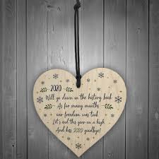 A coronavirus lockdown poem written by a priest in ireland has gone viral. 2020 Lockdown Poem Wooden Heart Christmas Tree Decoration