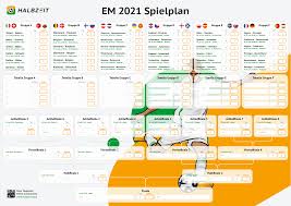 Alle spieldaten einer gruppe oder eines landes. Em 2021 Spielplan Halbzeit App