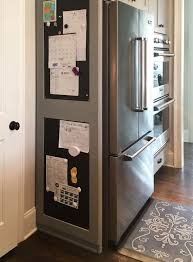 Standard plastic magnet catch found at home depot or lowes. Magnetic Panel Used In Kitchen On Side Of Cabinet In Place Of Fridge Kitchendesignmagnet Kitchen Inspiration In 2019 Freestanding Kitchen Fridge Decor Freestanding Fridge