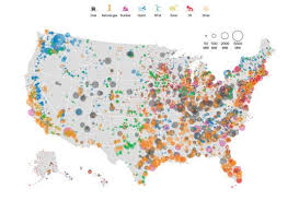 This Insanely Detailed Map Shows Every Power Plant In The United States Map The Unit Data Visualization