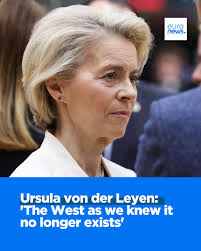 Europe is still a peace project. We don't have bros or oligarchs making the  rules. We don't invade our neighbours, and we don't punish them," said  Ursula von der Leyen amid rapidly