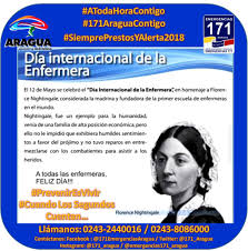 Estamos agradecidos todos por ese servicio singular, esa vocación altruista, ese sentido de cristianismo con el que trabajan las miles de enfermeras de. 12 De Mayo Dia Internacional De La Enfermeria O Dia Internacional Del Enfermero Emergencias 171 Aragua