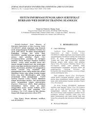 Management information system, mis) adalah sistem perencanaan bagian dari pengendalian internal suatu bisnis yang meliputi pemanfaatan manusia, dokumen, teknologi. Pdf Sistem Informasi Pengolahan Sertifikat Berbasis Web Di Divisi Training Seamolec