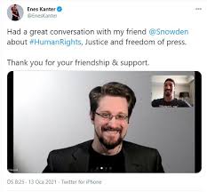 Edward snowden is a 31 year old us citizen, former intelligence community officer and whistleblower. Edward Snowden Praises Gulenist Nba Player Enes Kanter