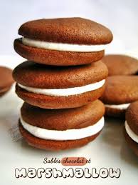 Sables Chocolat Et Marshmallow Recette Recette Recette Biscuit Patisserie