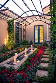 Beautiful Royal Garden Patio With Water Features Ideas Best Patio Design Ideas Mediterranean Landscape Design Mediterranean Landscaping Courtyard Landscaping