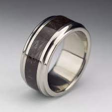 Titanium Wood Tone Burl Mens Wedding Band Obsidian Mens Wedding Rings Mens Wedding Bands Mens Bling