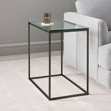 Streamline Side Table Glass In 2020 Glass Side Tables Glass Shelves Decor Side Table Wood