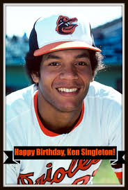 Happy 77th Birthday to Ken Singleton, born June 10, 1947 in New York, NY.  Singleton had a stellar 15-year MLB career with the Mets (1970-1971), Expos  (1972-1974) and Orioles (1975-1984), then became