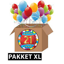 21 Jaar Versiering Voordeel Pakket Xl Feestartikelen 21 Jaar Bellatio Warenhuis